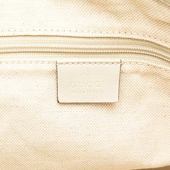 GUCCI White Leather Shoulder Bag - Picture 8 of 11